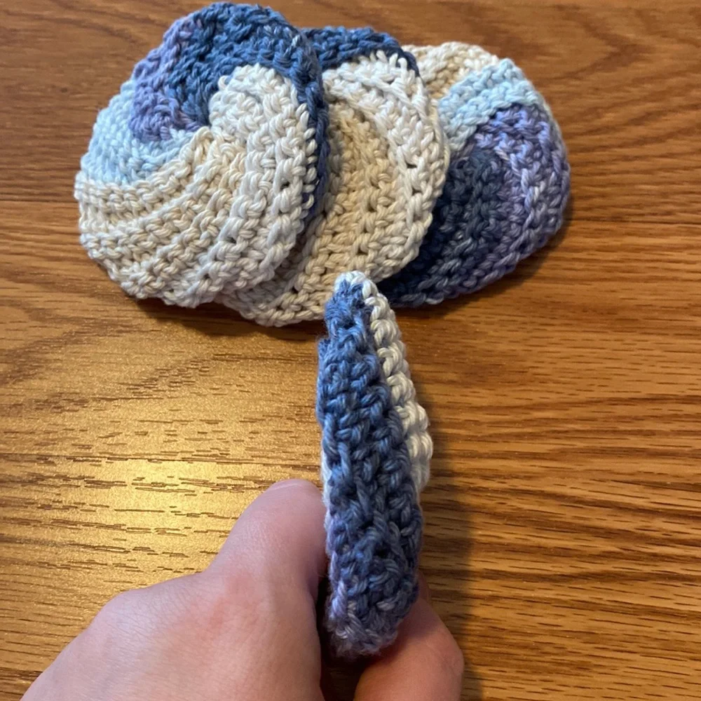 4 pack of crochet scrubbies